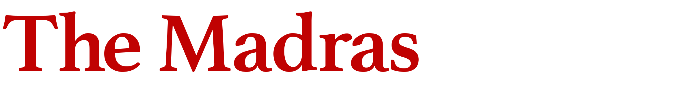The Madras Pioneer Logo