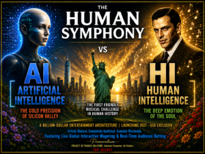 Franco Oblatore Presents “The Millennial Musical Showdown: AI vs. HI” A Global Music Challenge Calling for a Human Dialogue About Artificial Intelligence